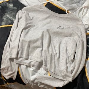 Long sleeve crop top